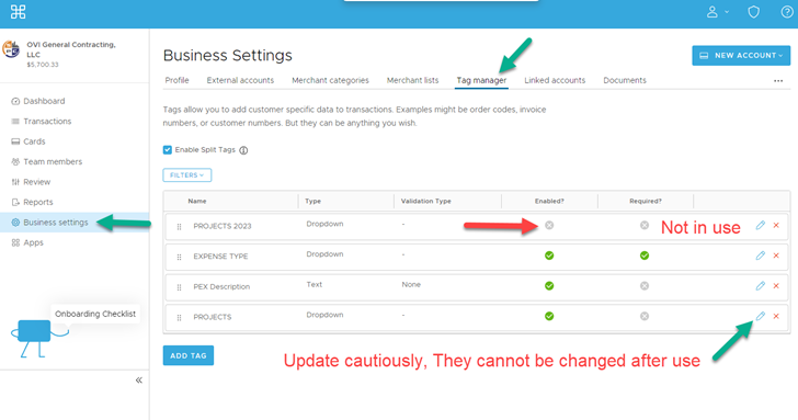 Add Project to PEX